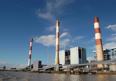 Une centrale thermique.