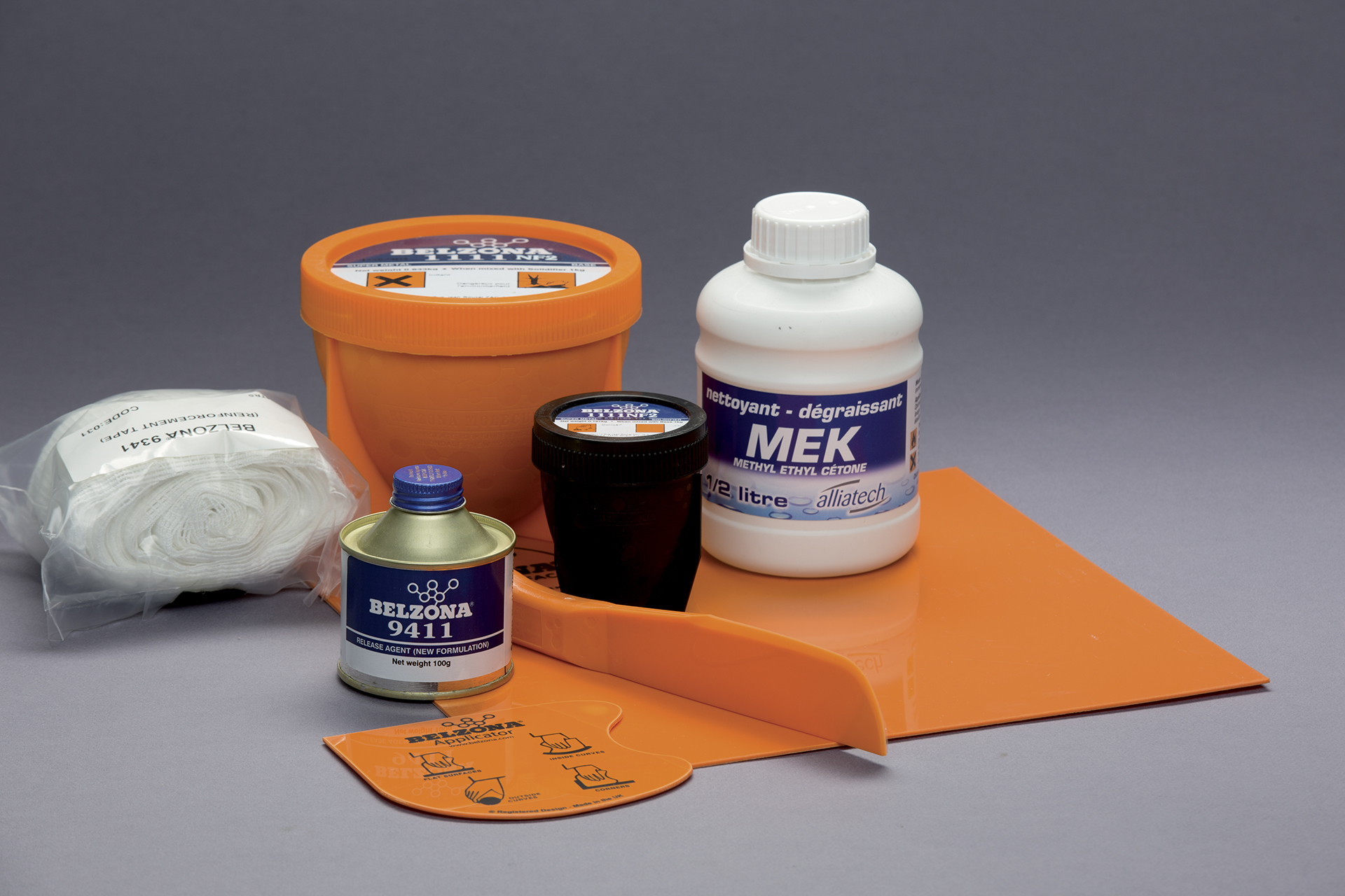 Voici le kit métal RVB de Belzona.